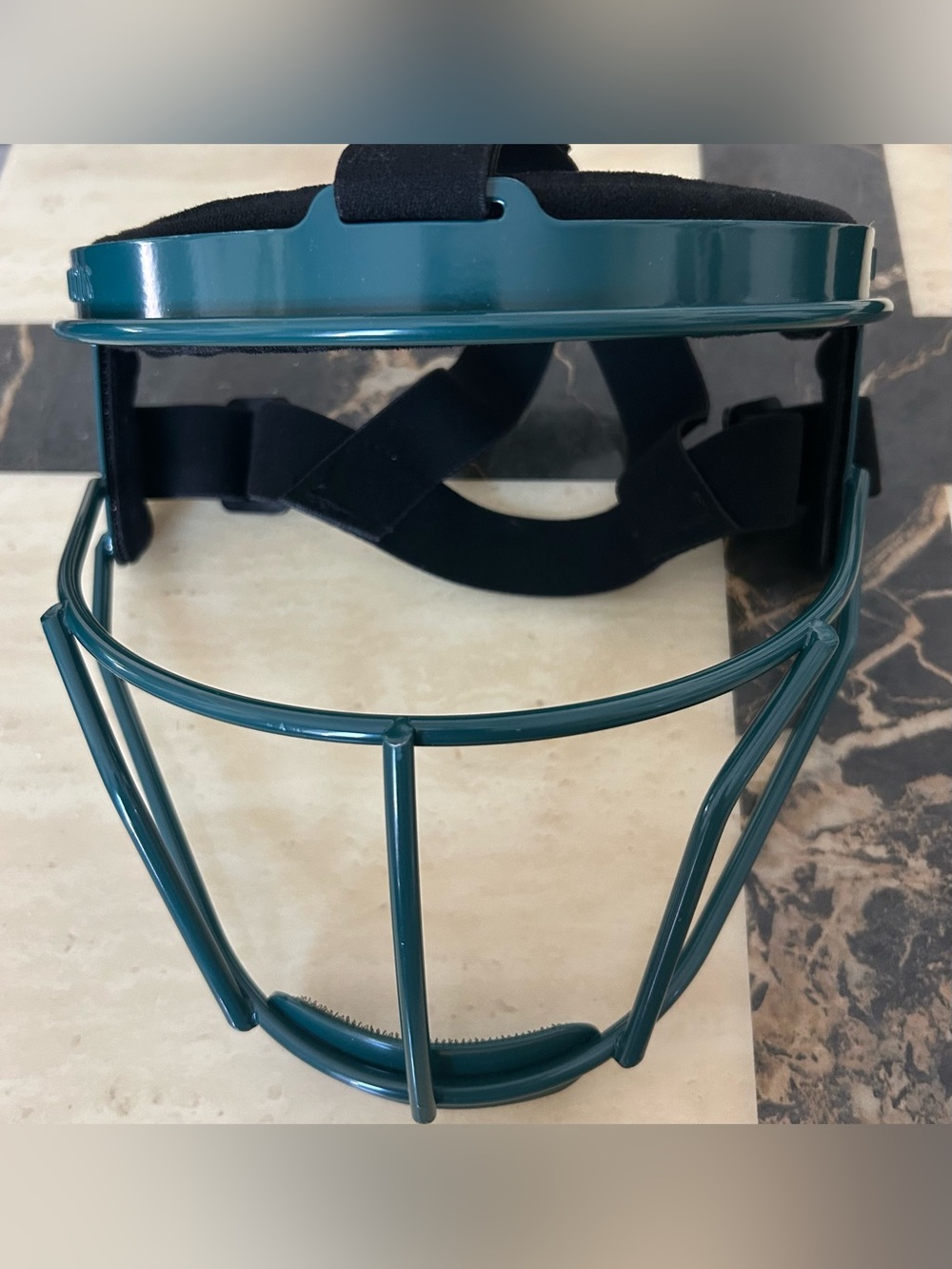 Dinictis softball face mask Green Protective Face Guard Mask with Black Straps
